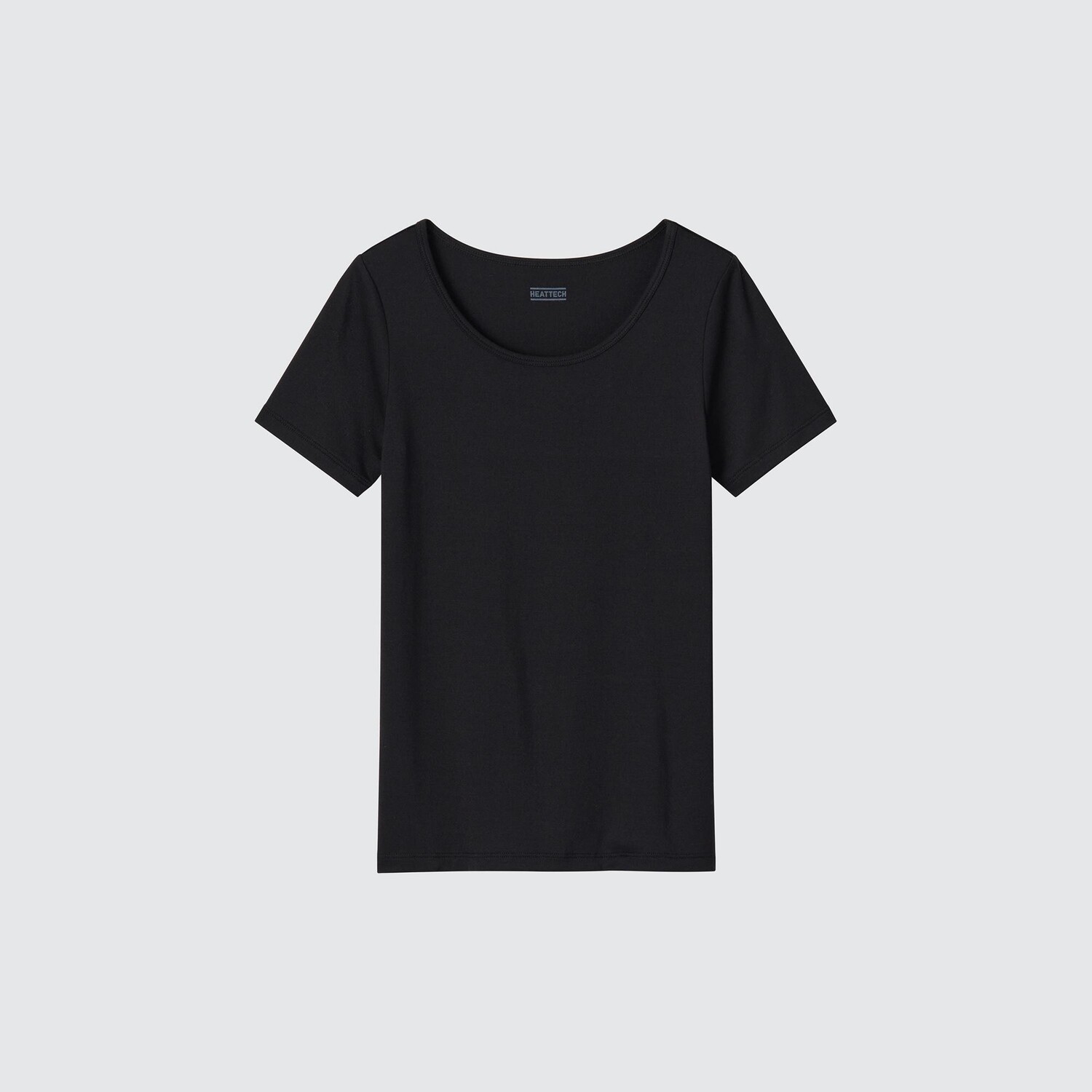 

Футболка UNIQLO Heattech с U-образным вырезом, черный