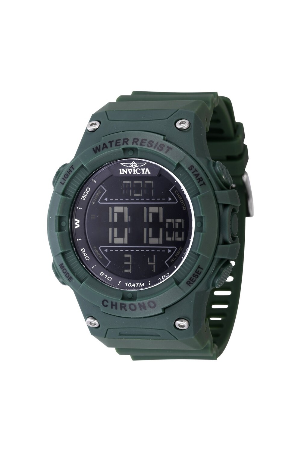 

Гоночные цифровые часы 47525 52 мм Invicta, зеленый