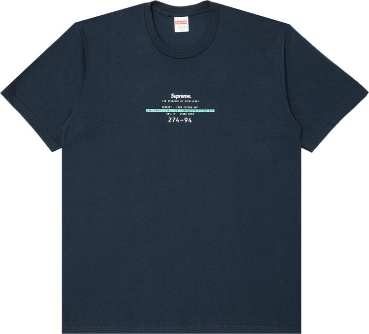 

Футболка Supreme Standard 'Navy', синий