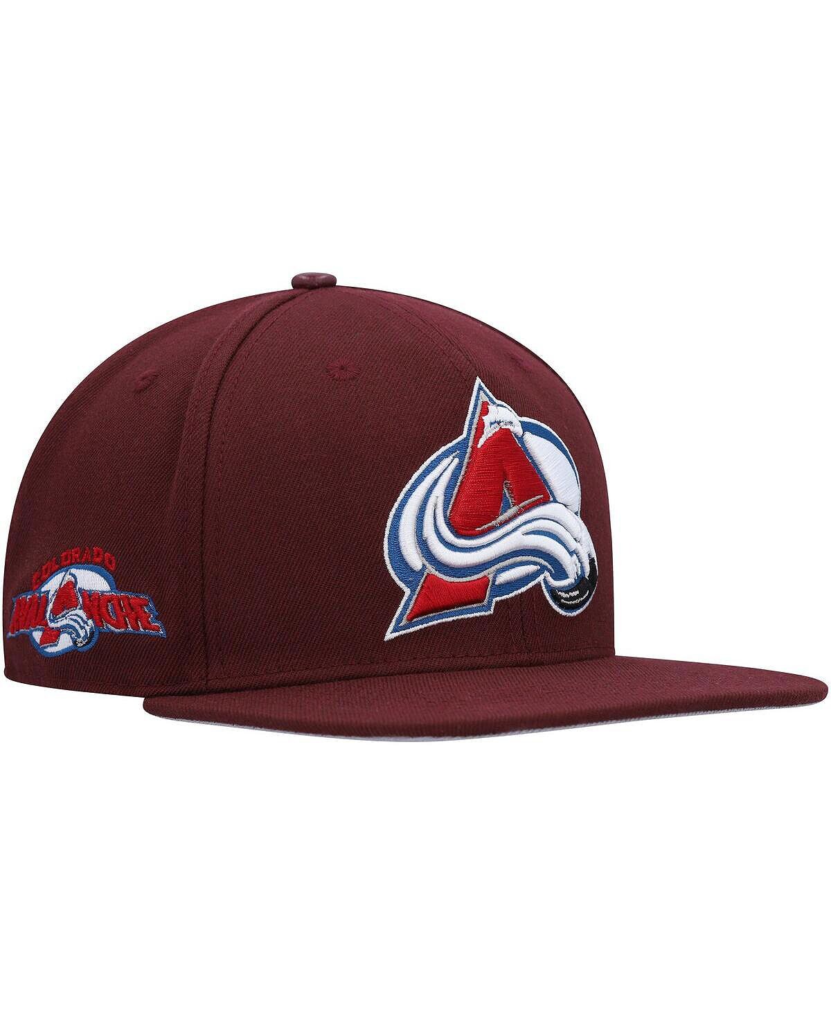 

Мужская бордовая кепка с логотипом Colorado Avalanche Core Classic Snapback Pro Standard