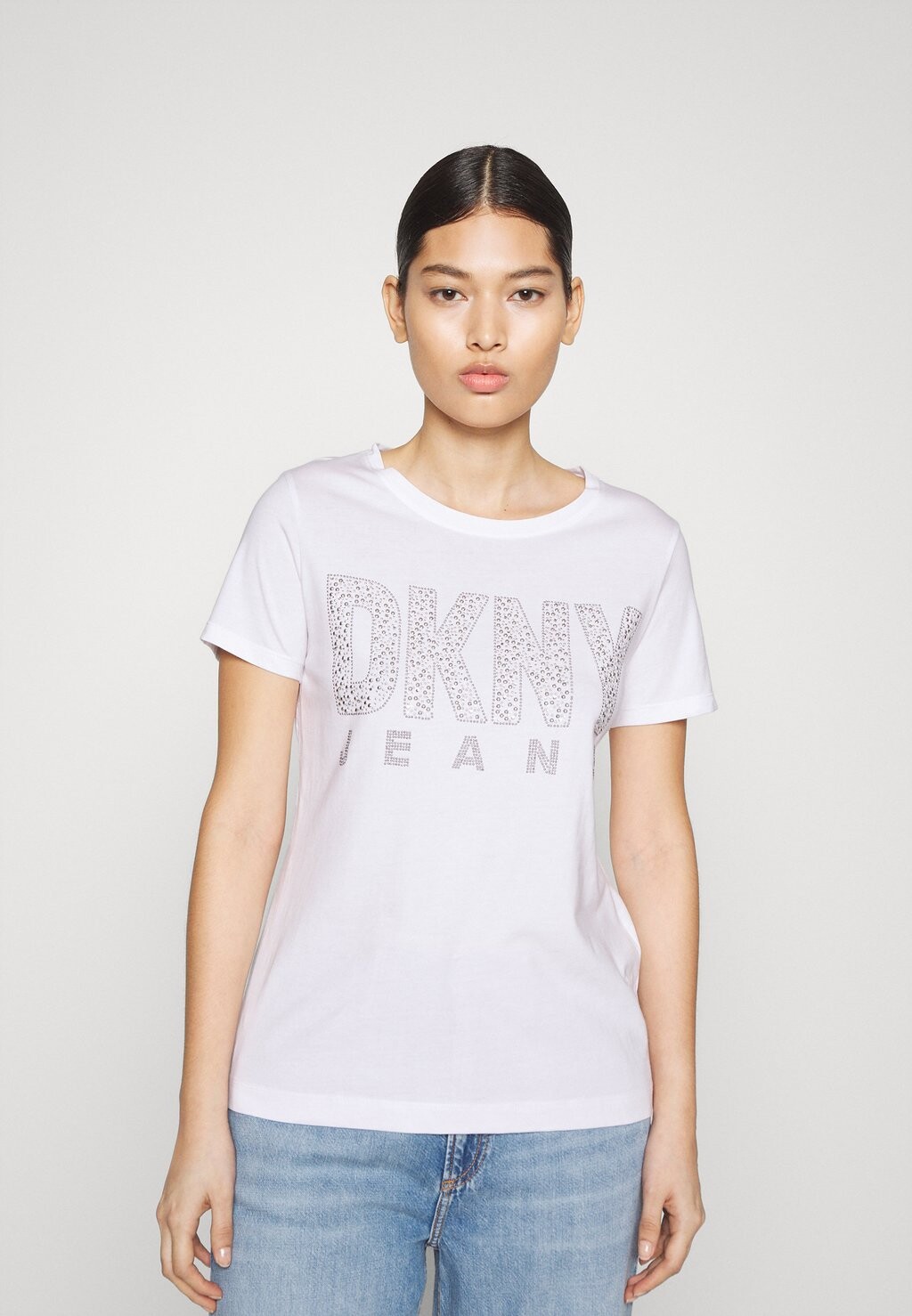 

Футболка с принтом DKNY, белый