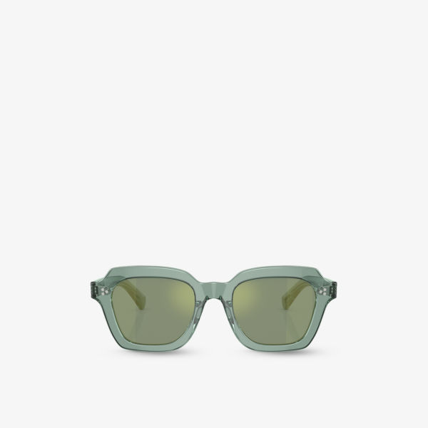 OV5526SU солнцезащитные очки Kienna в квадратной оправе из ацетата ацетата Oliver Peoples, зеленый
