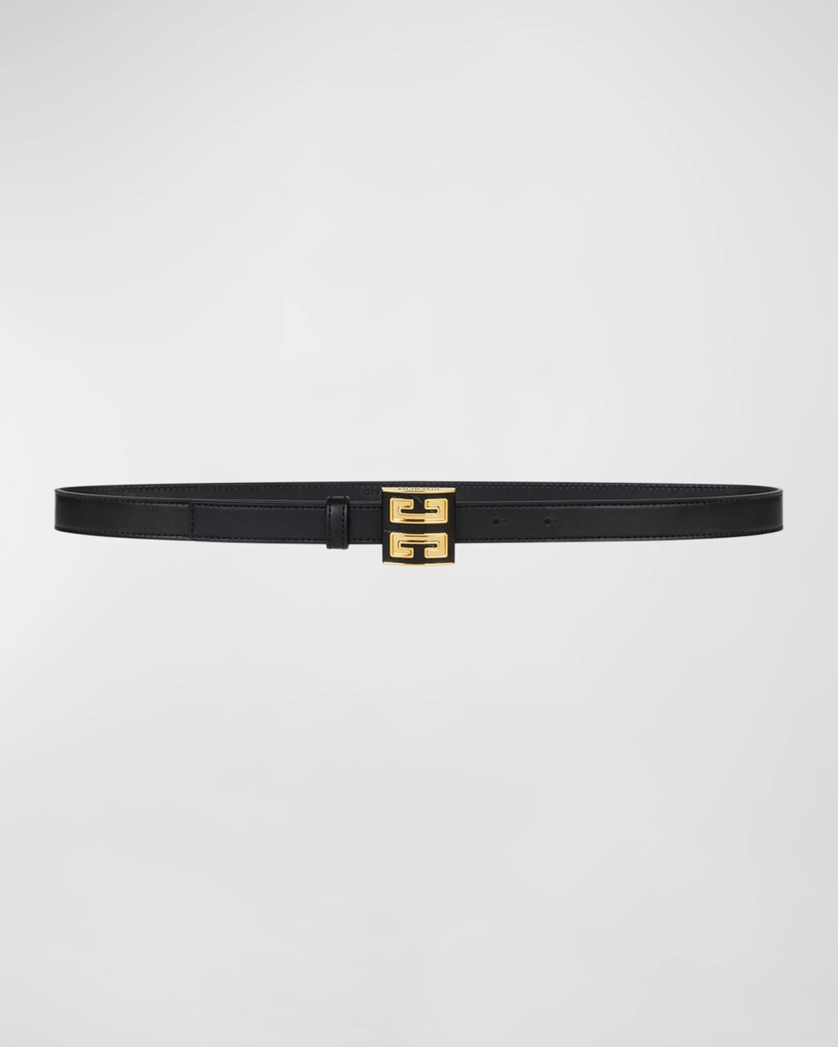 

Узкий ремень 4G из кожи и латуни Givenchy, цвет Black