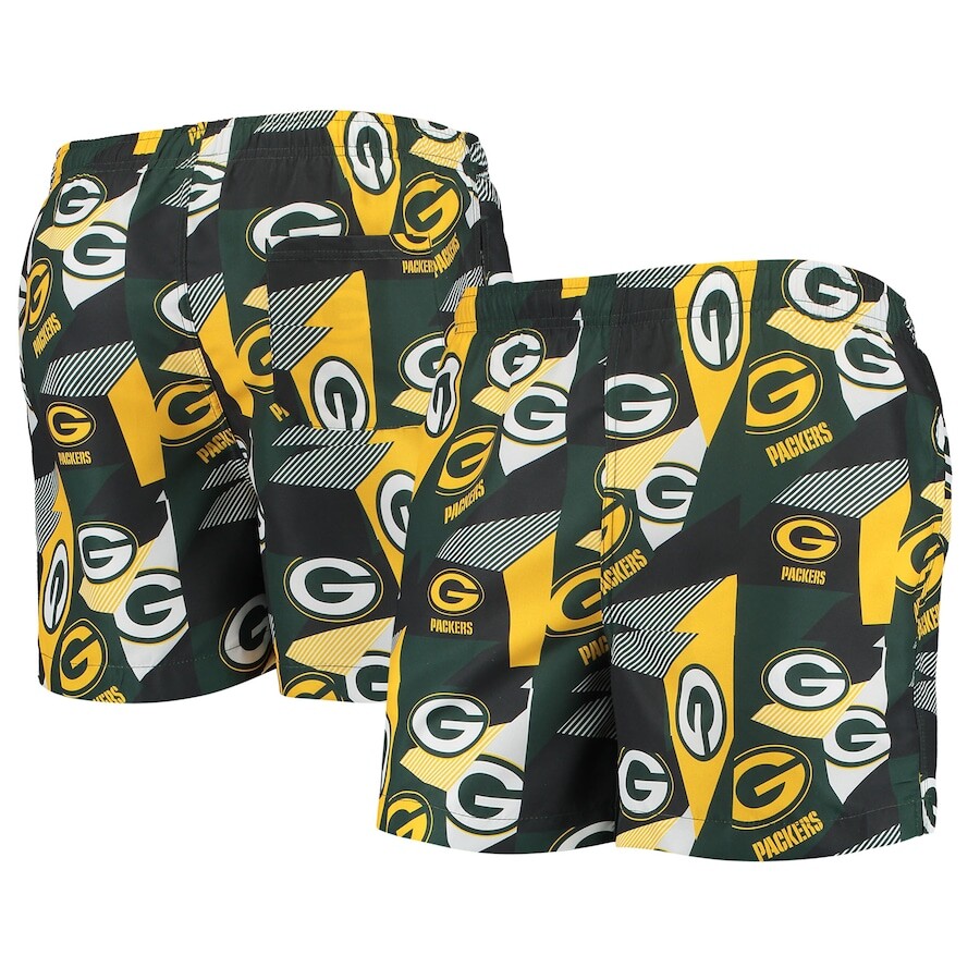 

Пляжные шорты FOCO Green Bay Packers, зеленый