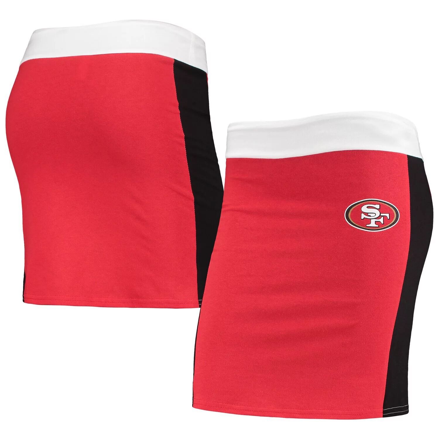 

Женская пережаренная одежда Scarlet San Francisco 49ers, короткая юбка из экологически чистого материала