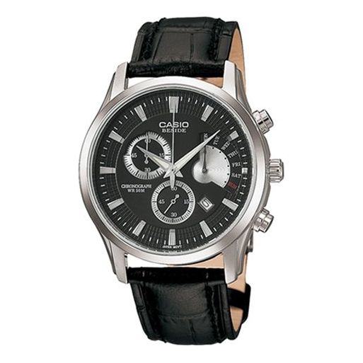 Часы Casio Fashion Stylish Analog Watch 'Black Silver', черный