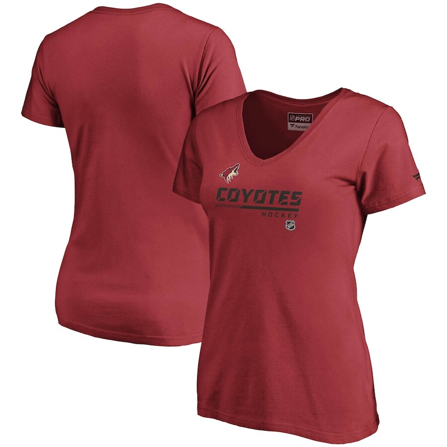 

Футболка с коротким рукавом Fanatics Branded Arizona Coyotes, гранатовый