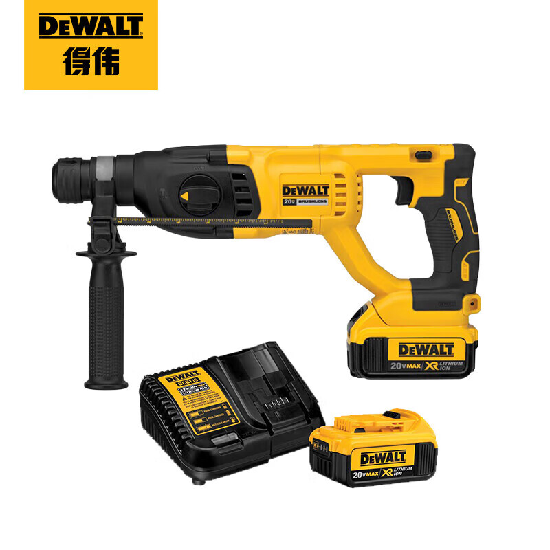 Перфоратор аккумуляторный Dewalt DCH133M2-A9 + два аккумулятора 4.0Ah