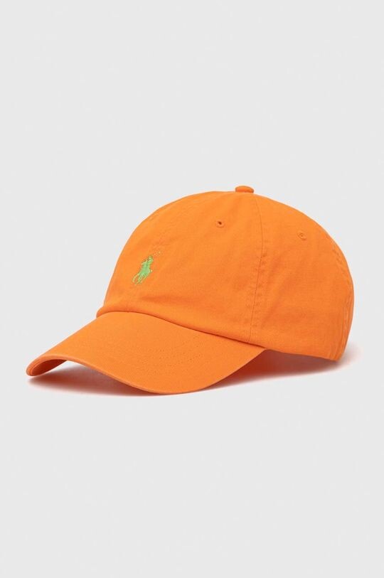 

Хлопковая бейсболка Polo Ralph Lauren, оранжевый
