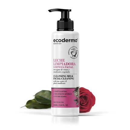 

Очищающее молочко Ecoderma 200 мл очищает и удаляет макияж