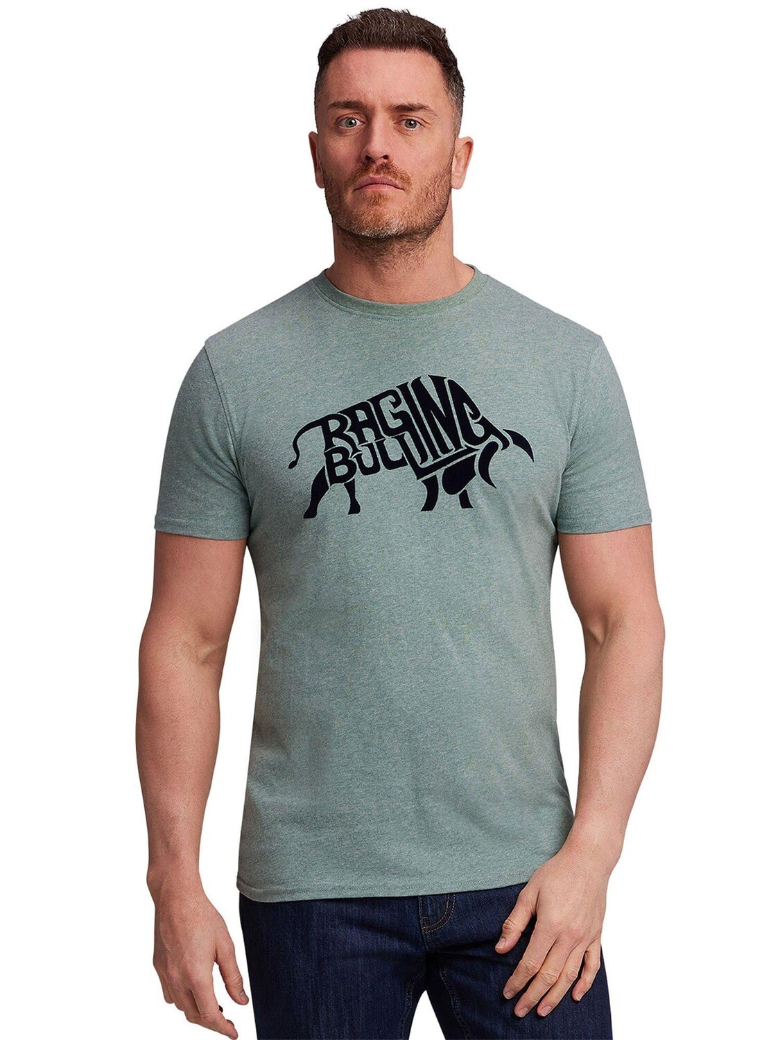 

Футболка из флока Bull Raging Bull, зеленый