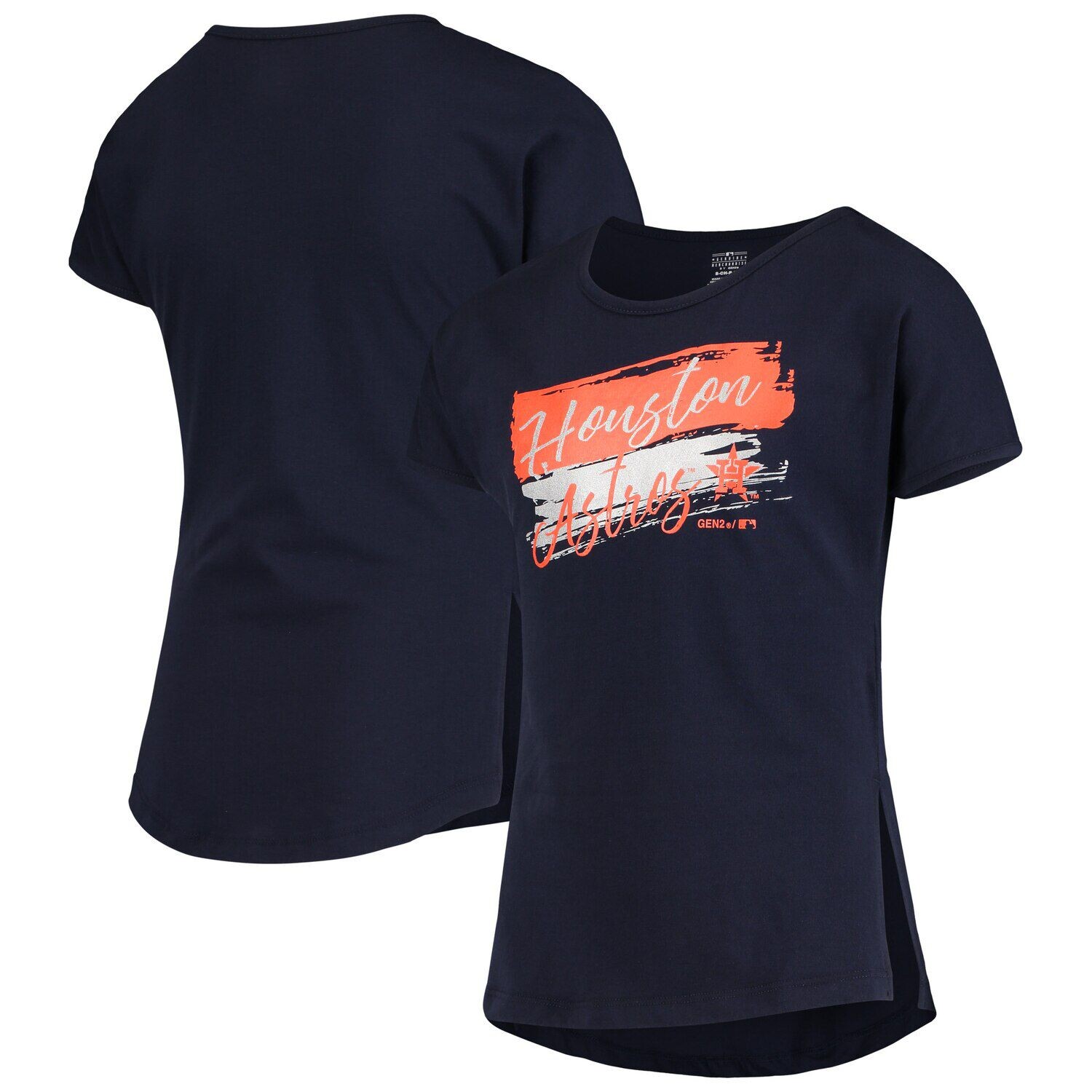 

Молодежная футболка для девочек Houston Astros Brush Stroke Dolman Outerstuff
