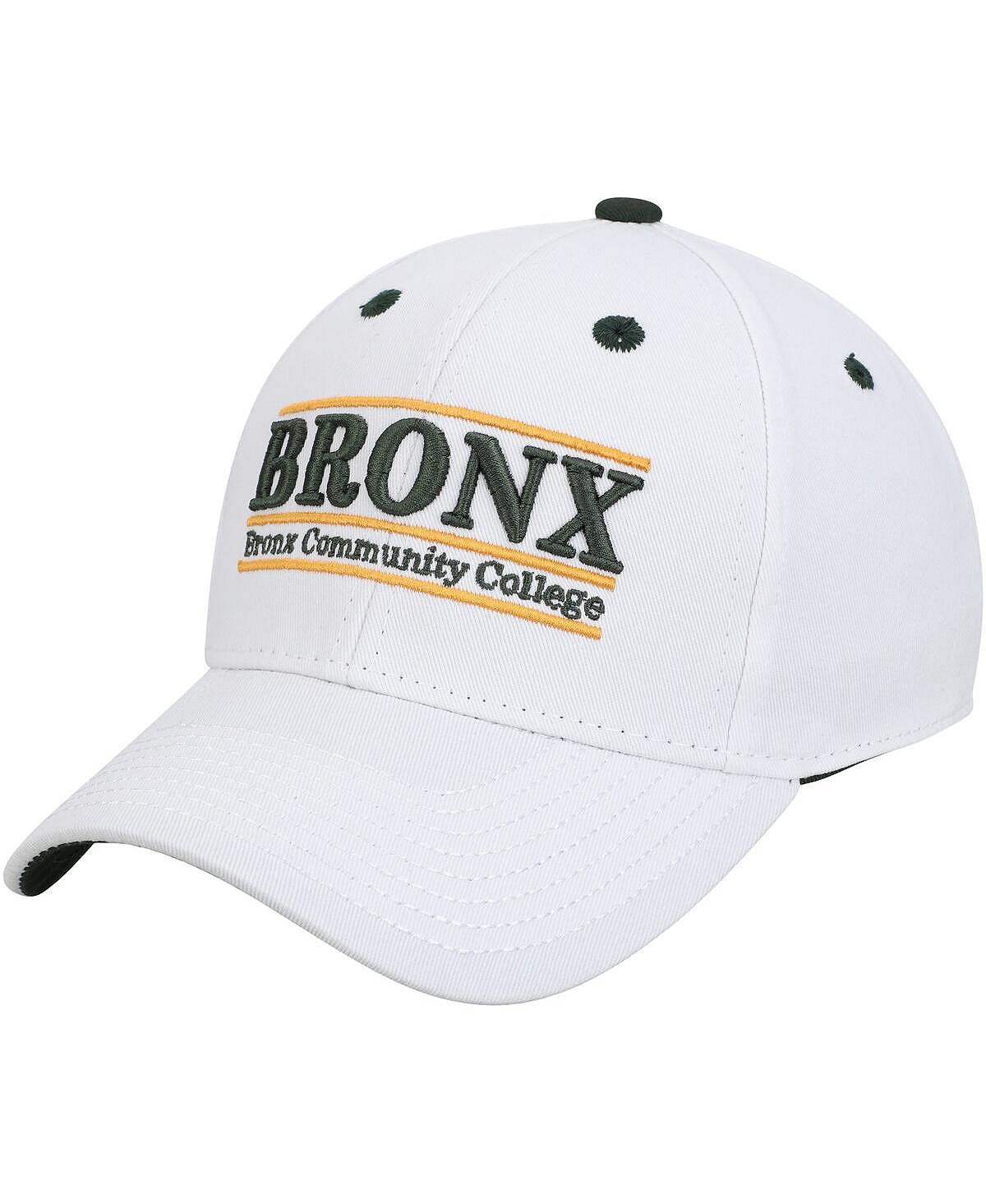 Мужская белая регулируемая шляпа Snapback Bronx Community College Broncos Bronx Classic Bar Game цена и фото