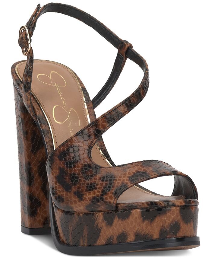 

Босоножки Gafira на платформе с ремешками Jessica Simpson, белый