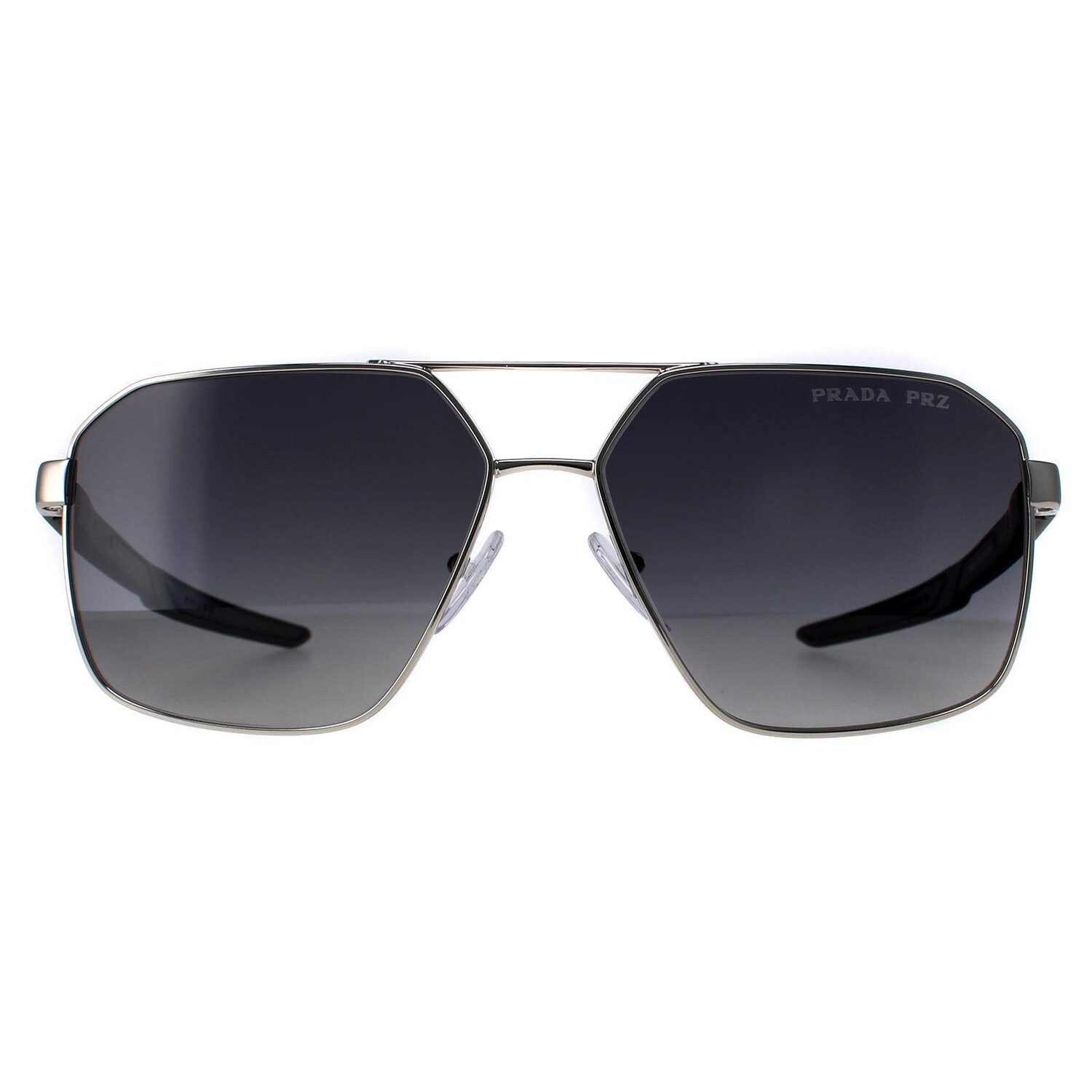 

Aviator серебристо-серый градиент поляризованный PS55WS Prada Sport, серебро