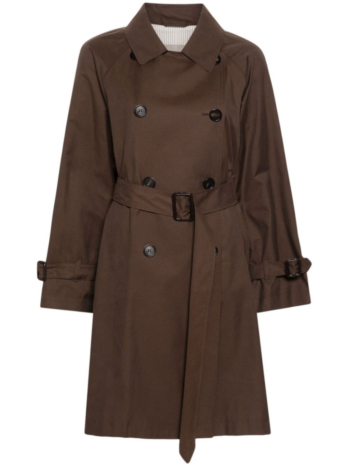 

Max Mara The Cube двубортное пальто Titrench, коричневый