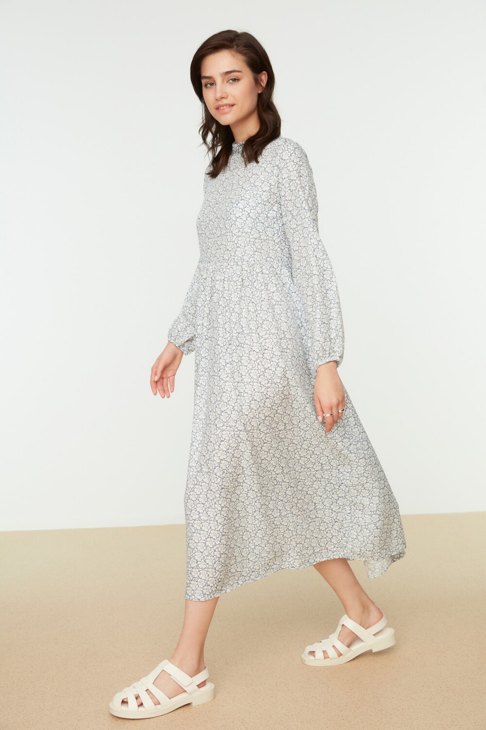 

Платье - Белое - Фигуристка Trendyol Modest, белый