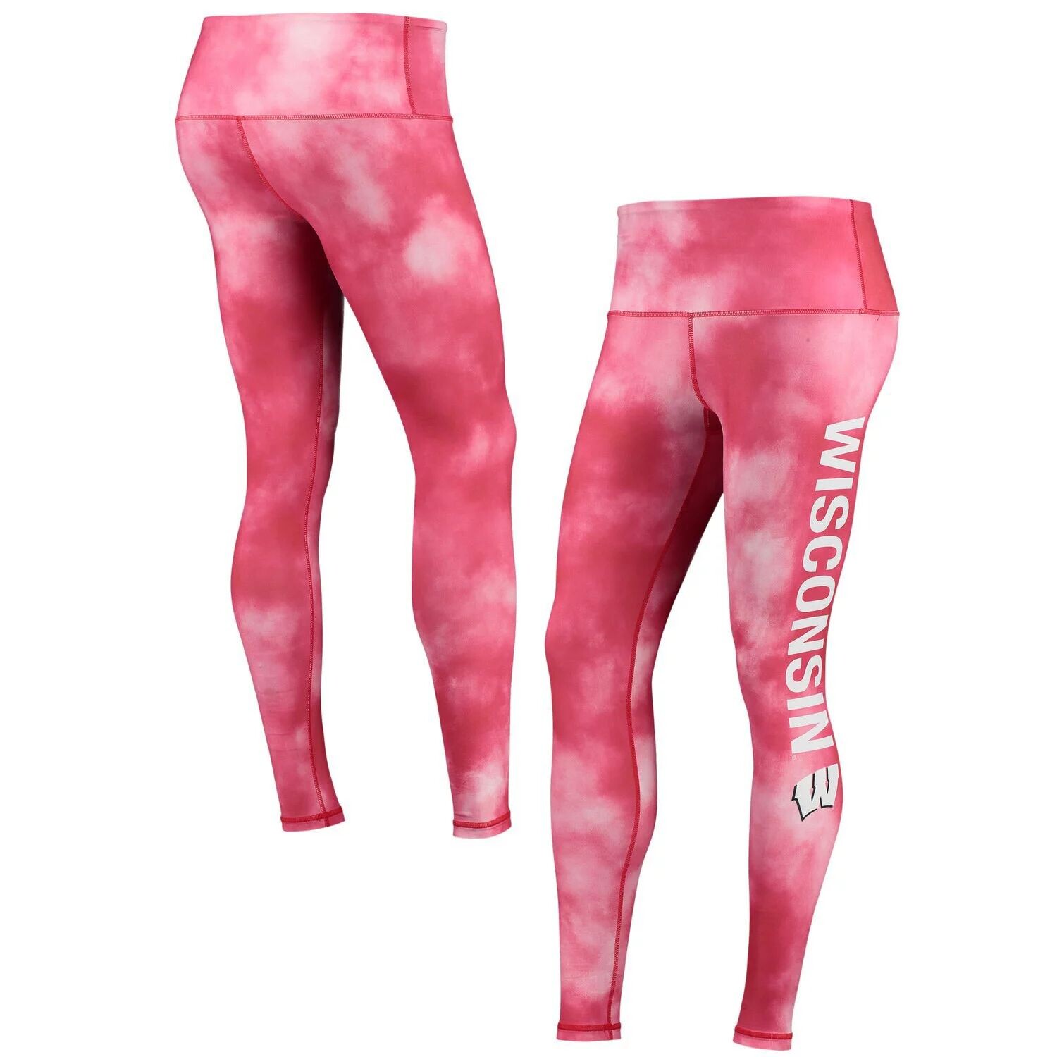 

Женские леггинсы ZooZatz Red Wisconsin Badgers Cloud Dye Mist