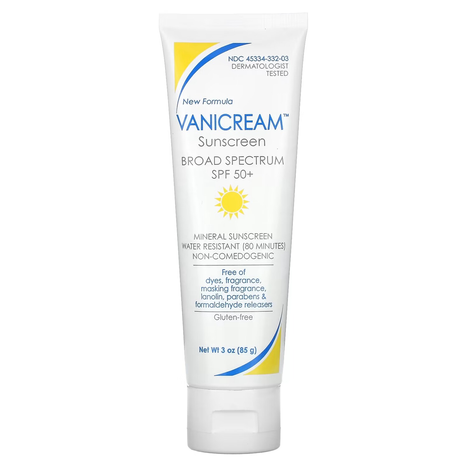 

Vanicream Солнцезащитное средство для чувствительной кожи SPF 50+ 85 г (3 унции)