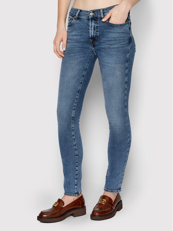 

Джинсы скинни 7 For All Mankind, синий