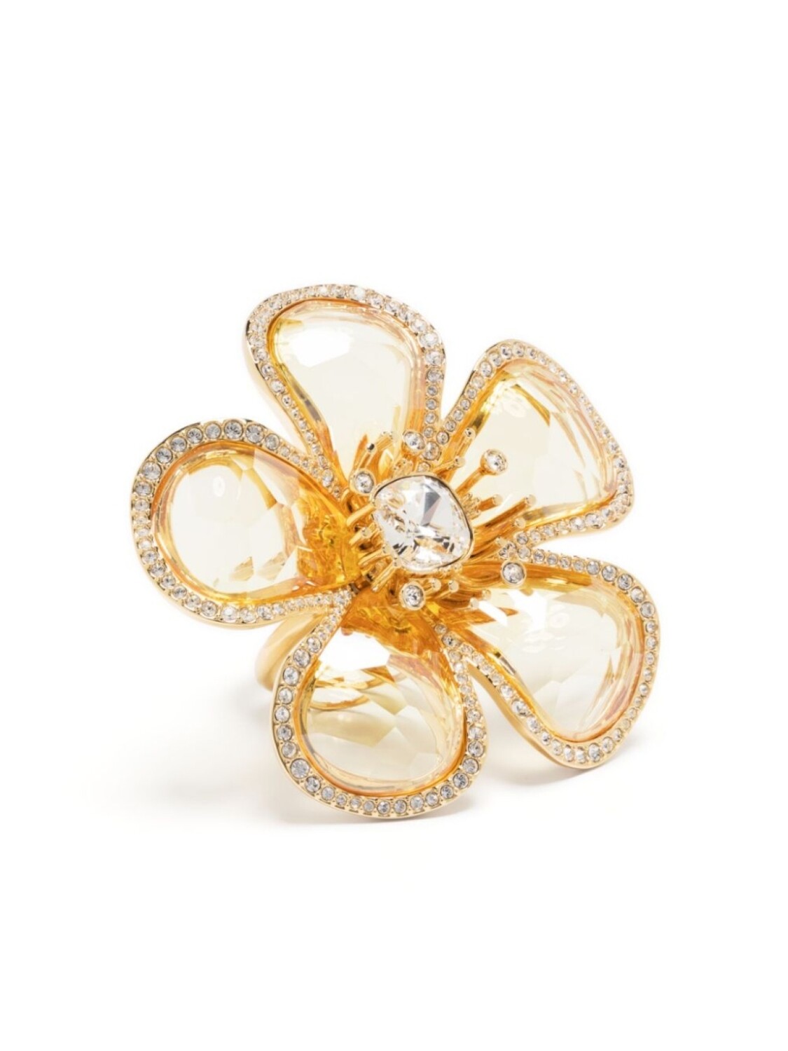 

Коктейльное кольцо Florere Swarovski, желтый