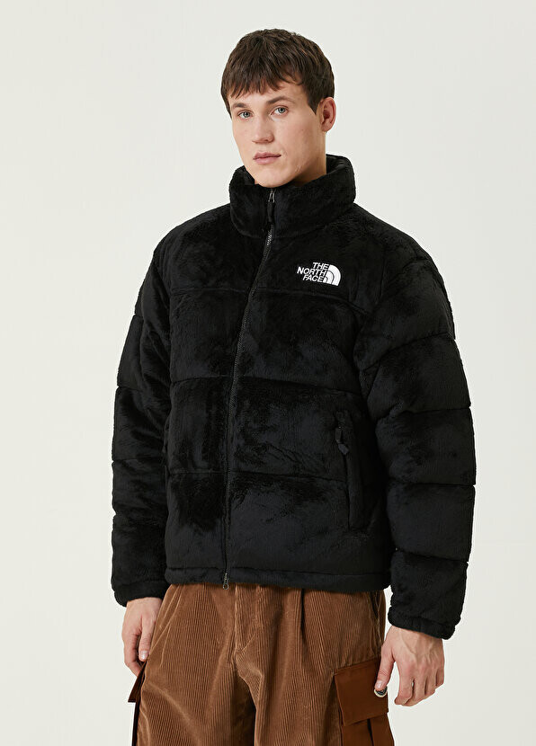 

Черное велюровое пальто versa nuptse The North Face, Черный