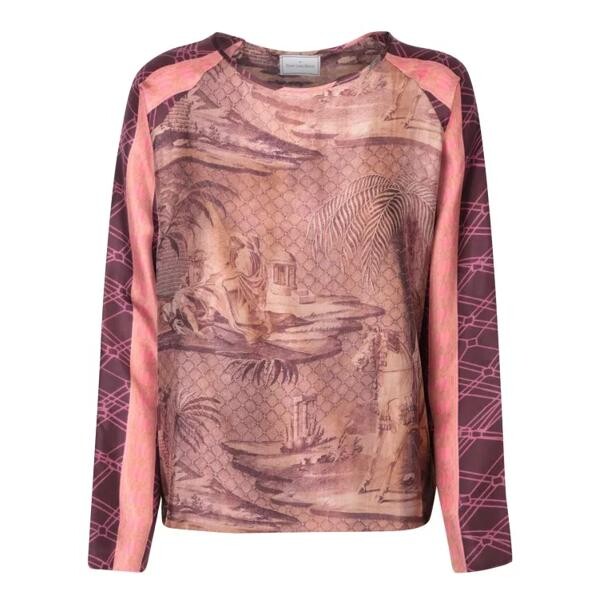 

Футболка silk blouse Pierre-Louis Mascia, розовый