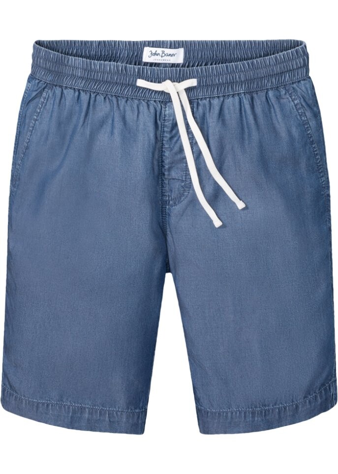 

Шорты без шнуровки из лиоцелла tencel свободного кроя John Baner Jeanswear, синий
