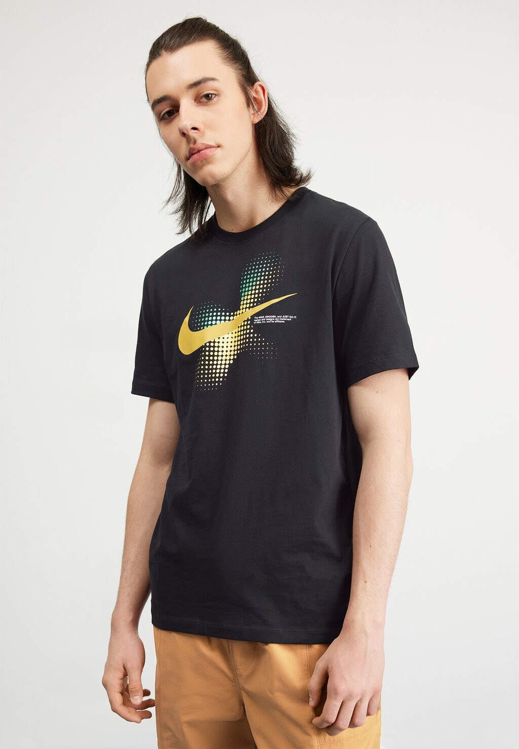

Футболка с принтом Nike, черная, Черный