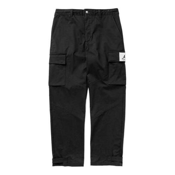 

Спортивные штаны Air Jordan Solid Color Label Cargo-style Sports Pants Men's Black, черный