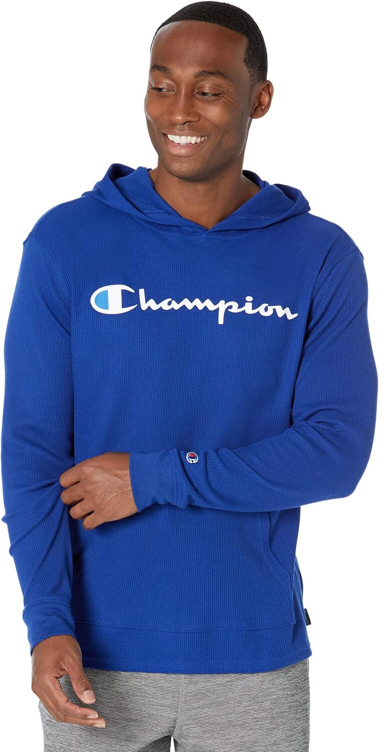 

Толстовка с капюшоном и вафельным пуловером Champion, цвет Valiant Blue
