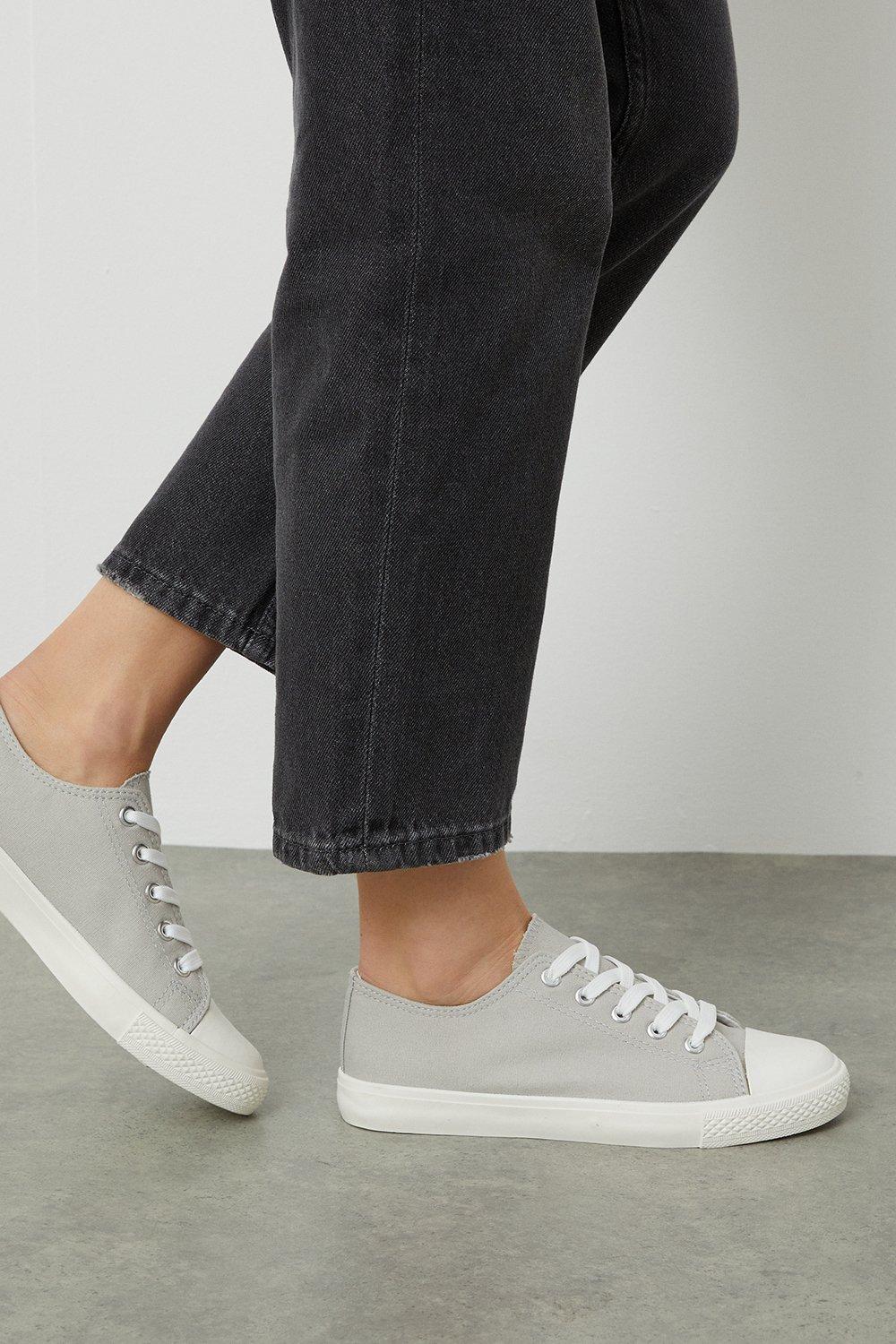 

Кроссовки Grey Icon Canvas Trainers Dorothy Perkins, серый