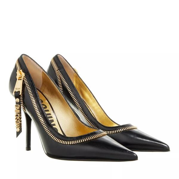 

Туфли zipper detail pump Moschino, черный