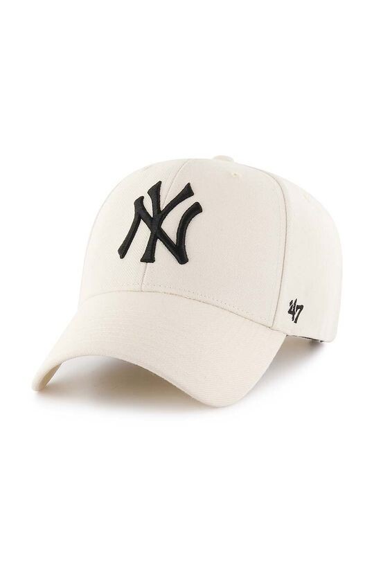 

Бейсболка MLB New York Yankees из смесовой шерсти 47brand, бежевый