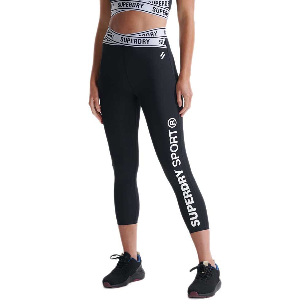 

Леггинсы Superdry Training Cross 7/8, черный