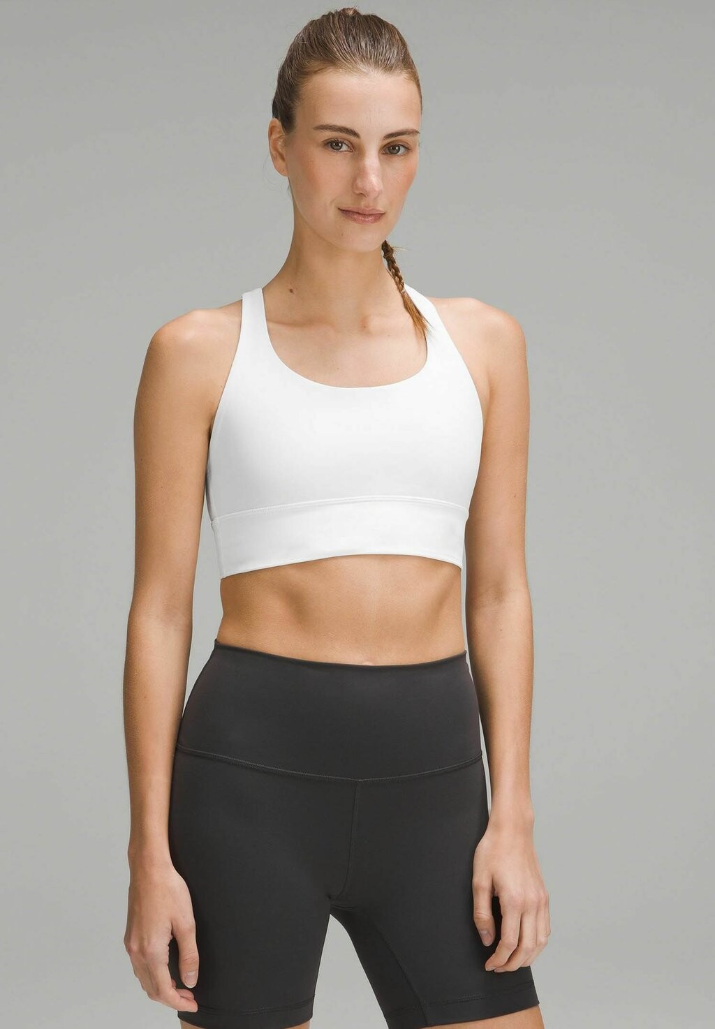 

Спортивный бюстгальтер с легкой поддержкой Energy Longline lululemon, белый
