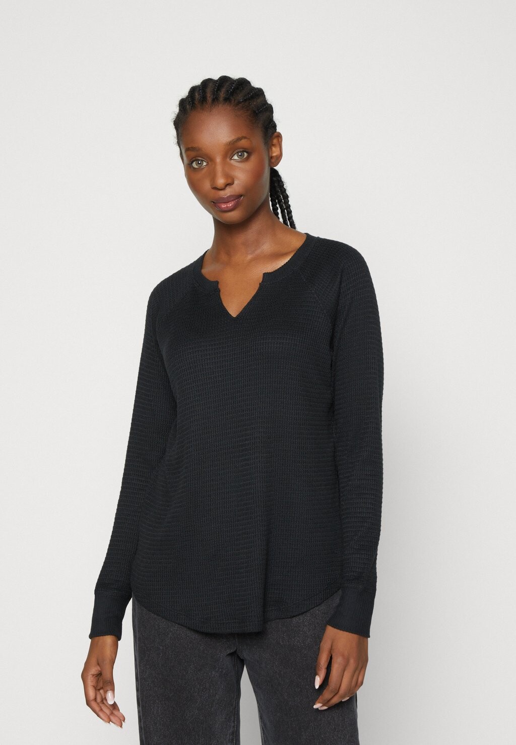 

Свитер NOTCH NECK American Eagle, черный