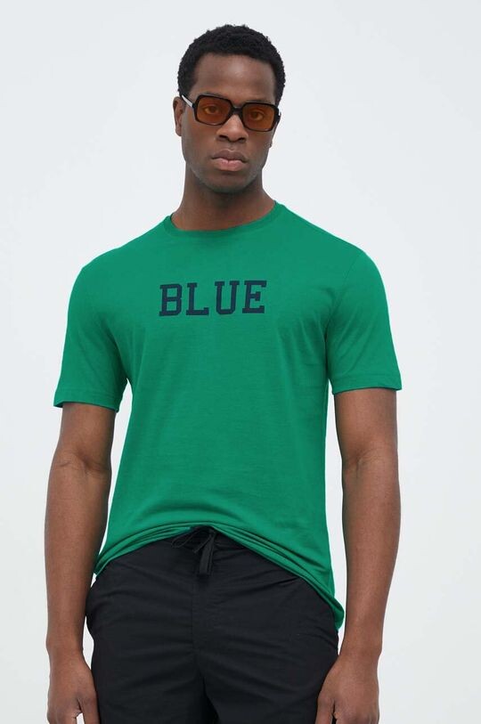 

Хлопковая футболка United Colors of Benetton, зеленый