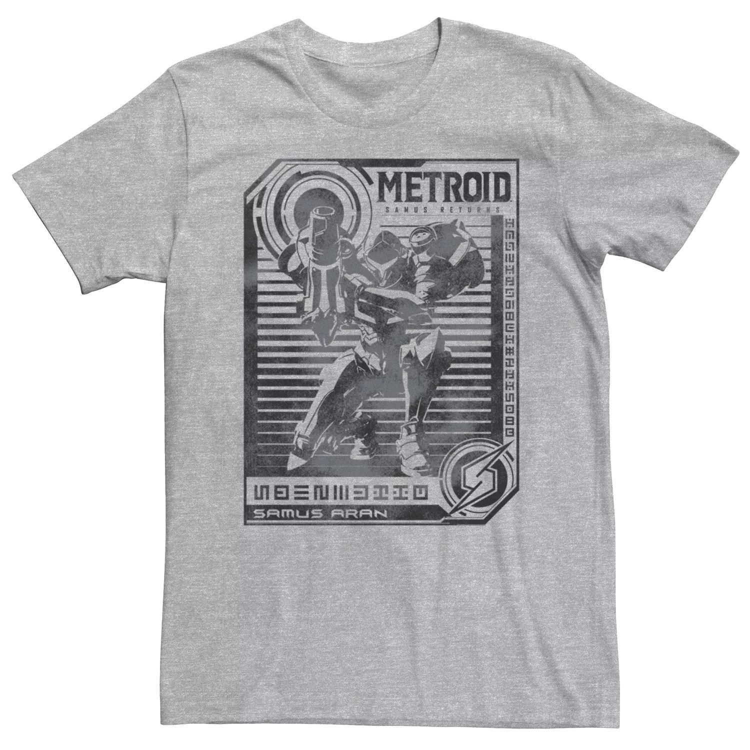 Мужская футболка с винтажным плакатом Nintendo Metroid Samus Licensed Character фигурка figma metroid samus aran prime 3 ver re run