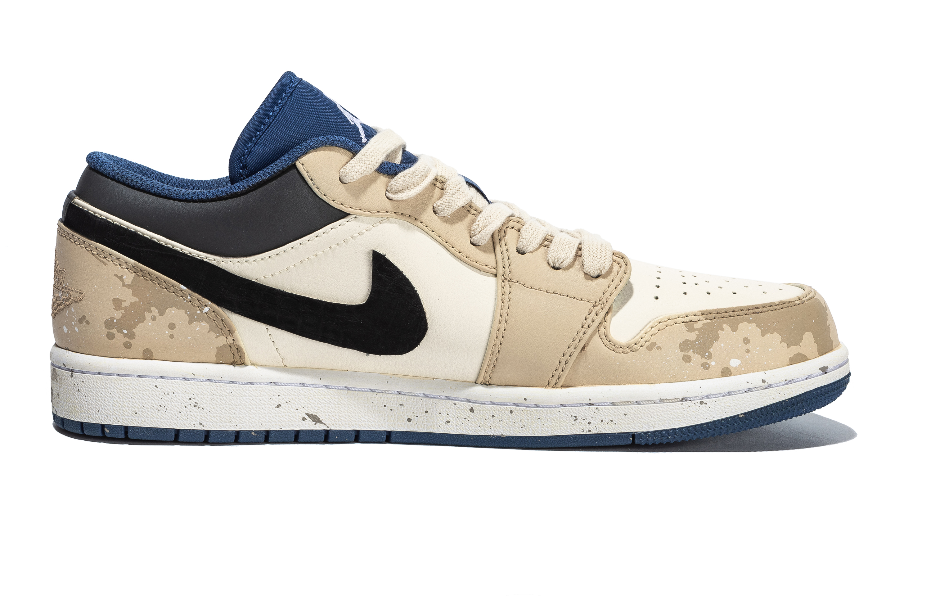 

Кроссовки Air Jordan 1 Vintage Basketball Shoes Men Low-top White/Brown, цвет White rice dumplings