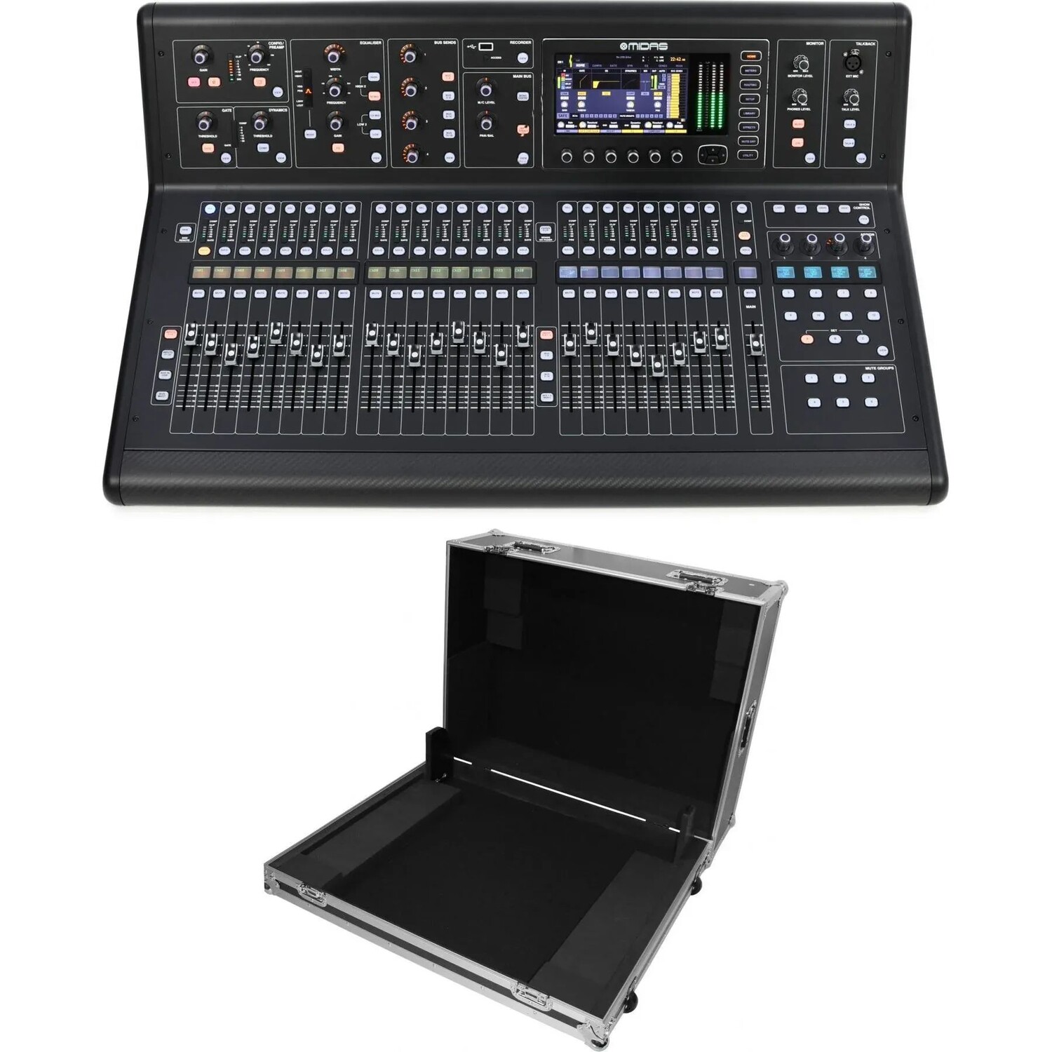 

Midas M32 LIVE 40-канальный цифровой микшер и кейс для полетов
