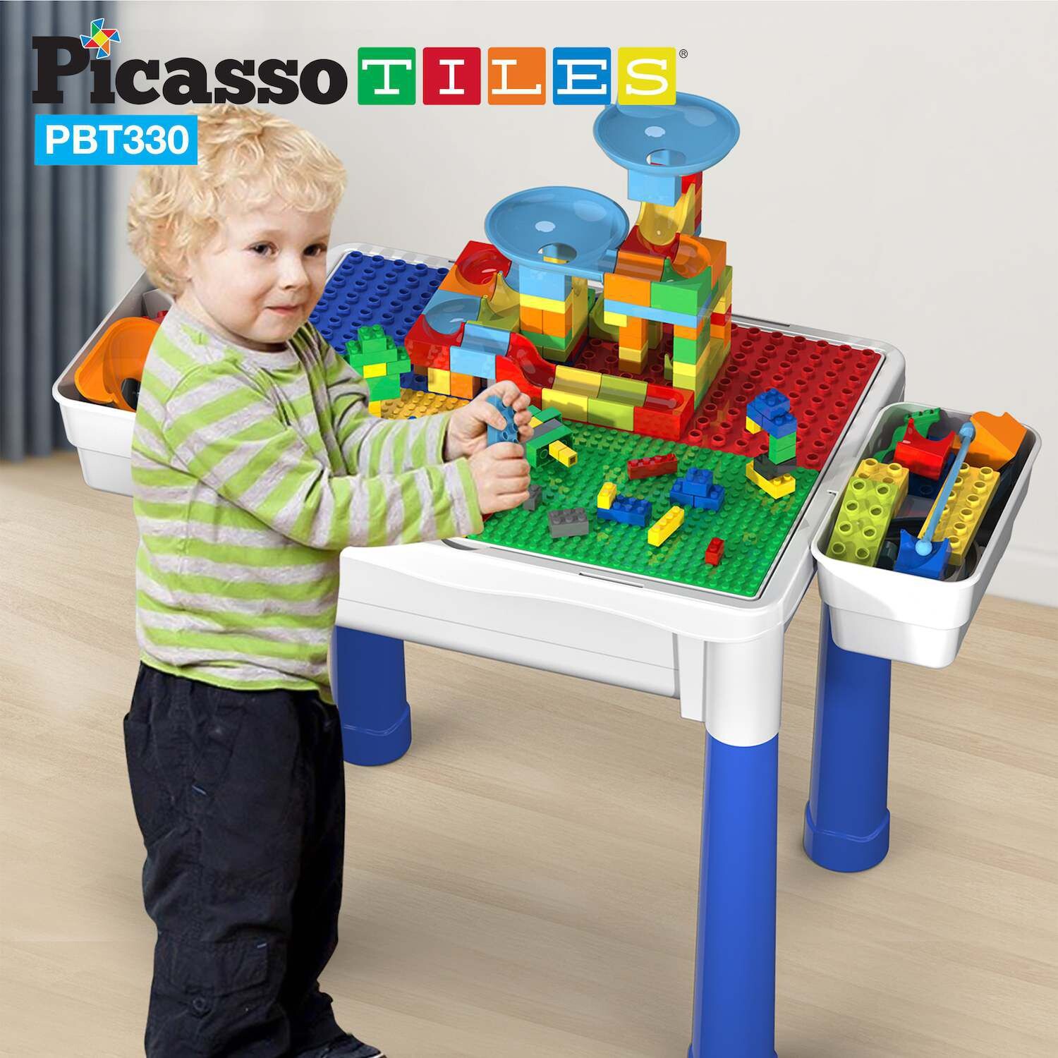 

Центр деятельности из кирпичного блока, игровой стол, учебный стол Picassotiles