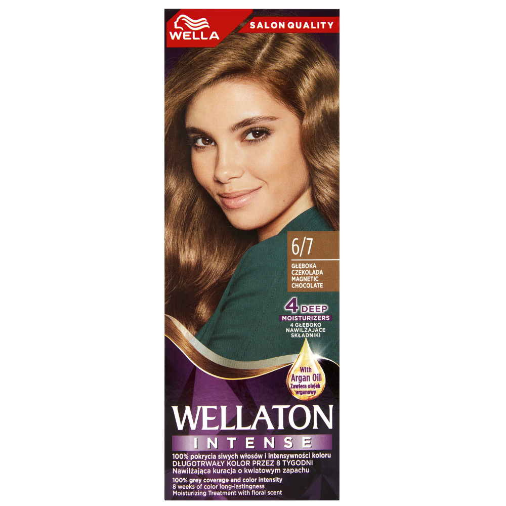 Краска для волос 6/7 глубокий шоколад wella wellaton intense Wella Ton Intense, 110 мл краска для волос palette интенсивный цвет r4 каштан 110 мл