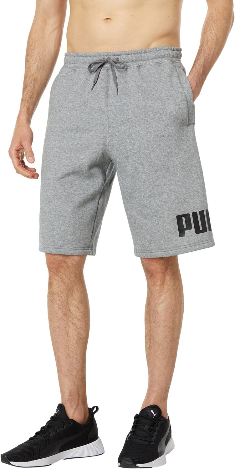 

Шорты из большого флиса с логотипом шириной 10 дюймов PUMA, цвет Medium Gray Heather