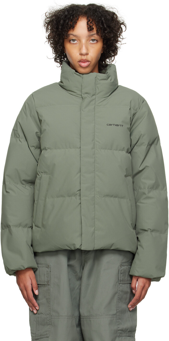 

Зеленый пуховик Yanie Carhartt Work In Progress
