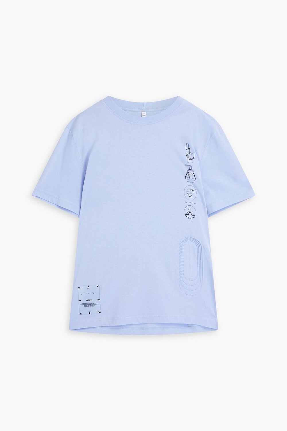 

Футболка из хлопкового джерси с тиснением MCQ ALEXANDER MCQUEEN, лавандовый, Фиолетовый