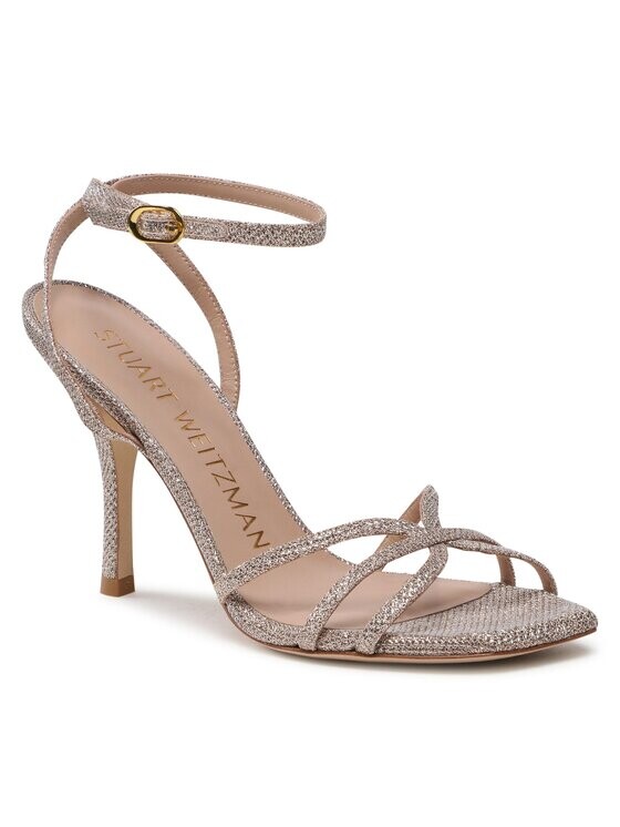 

Босоножки золотого цвета Stuart Weitzman, желтый