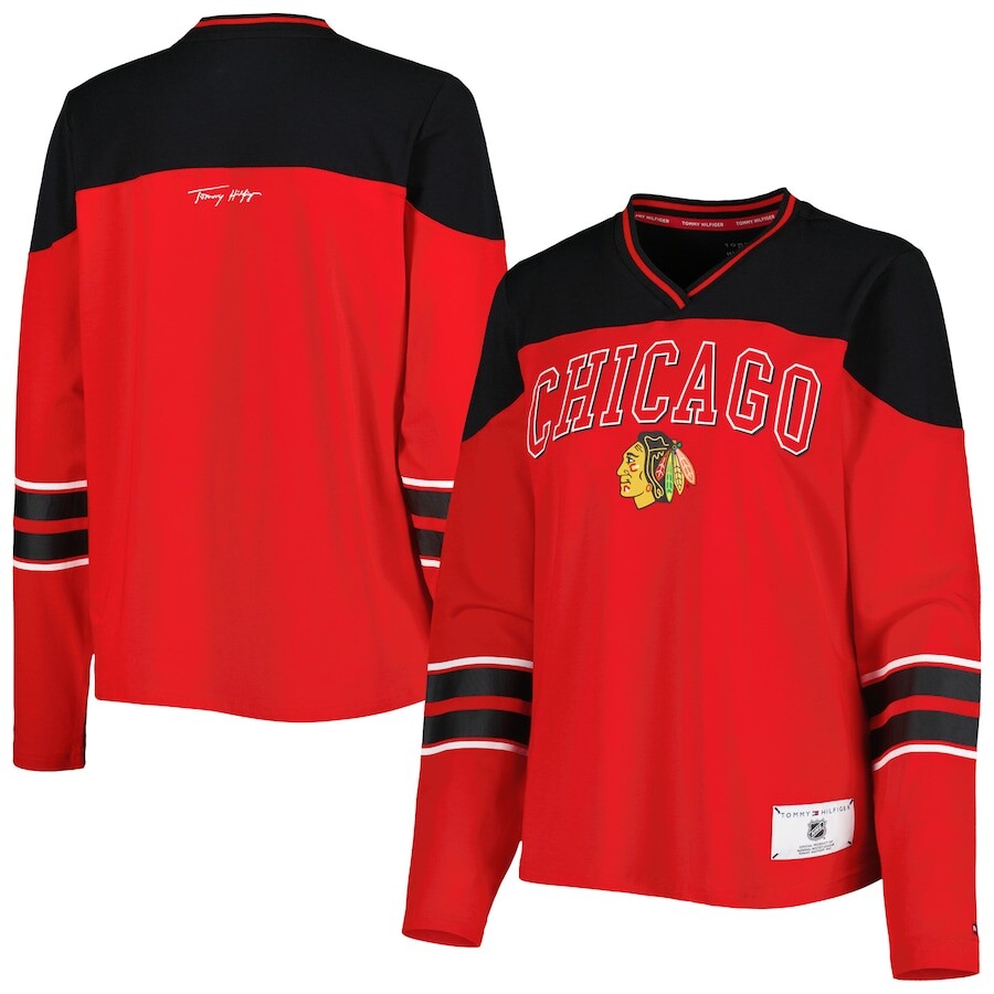 

Футболка с длинным рукавом Tommy Hilfiger Chicago Blackhawks, красный