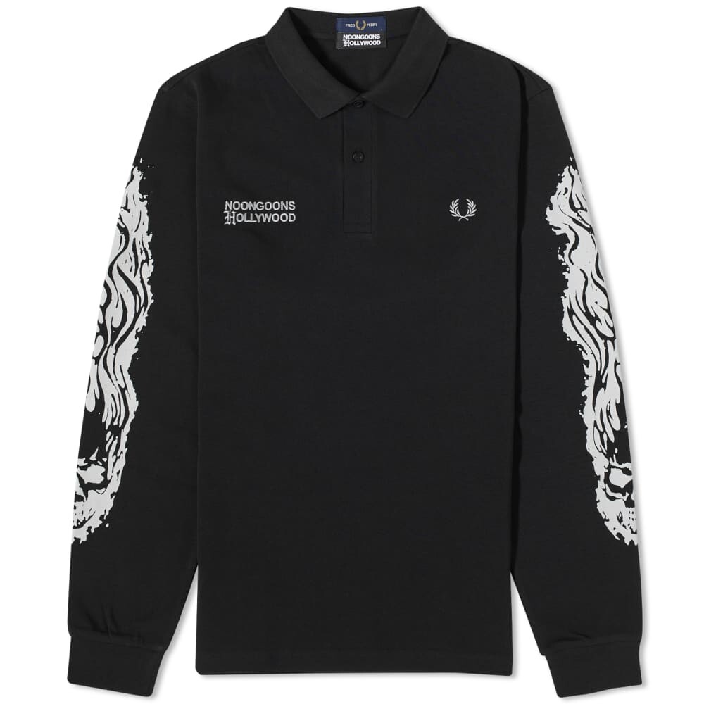 

Поло с длинными рукавами и принтом Fred Perry x Noon Goons, черный