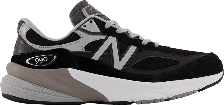 

Кроссовки Wmns 990v6 Made in USA Wide 'Black Silver', черный